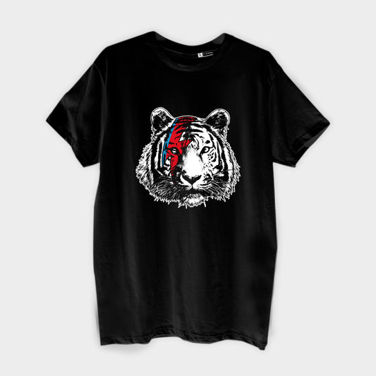 T-SHIRT TIGRE MANICA CORTA-COLORI BIANCO-NERO