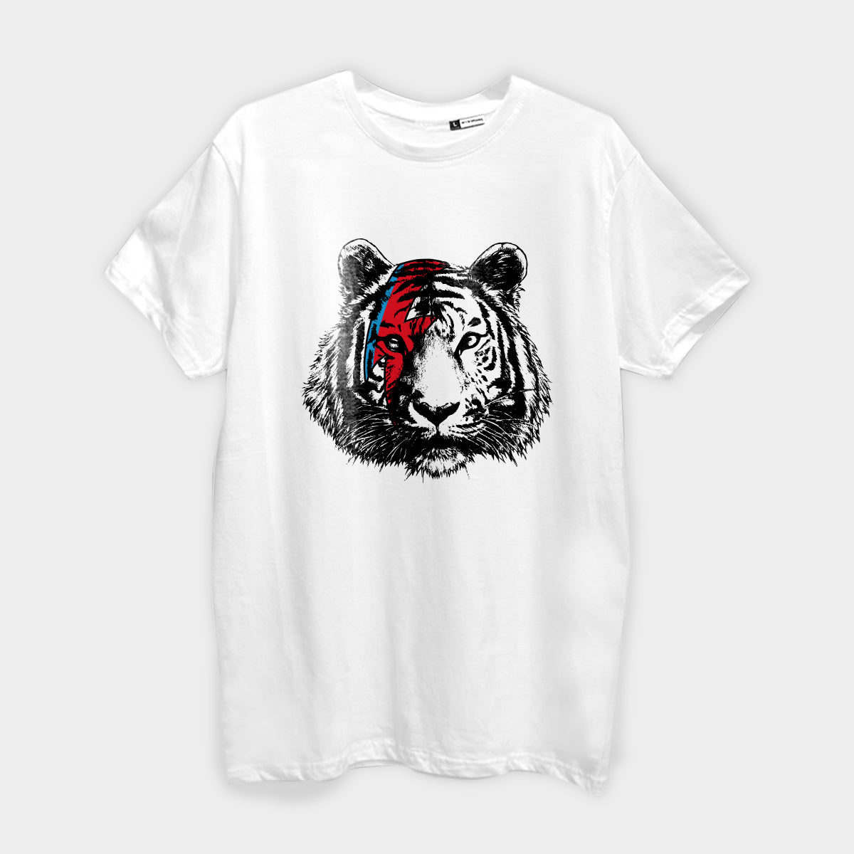 T-SHIRT TIGRE MANICA CORTA-COLORI BIANCO-NERO